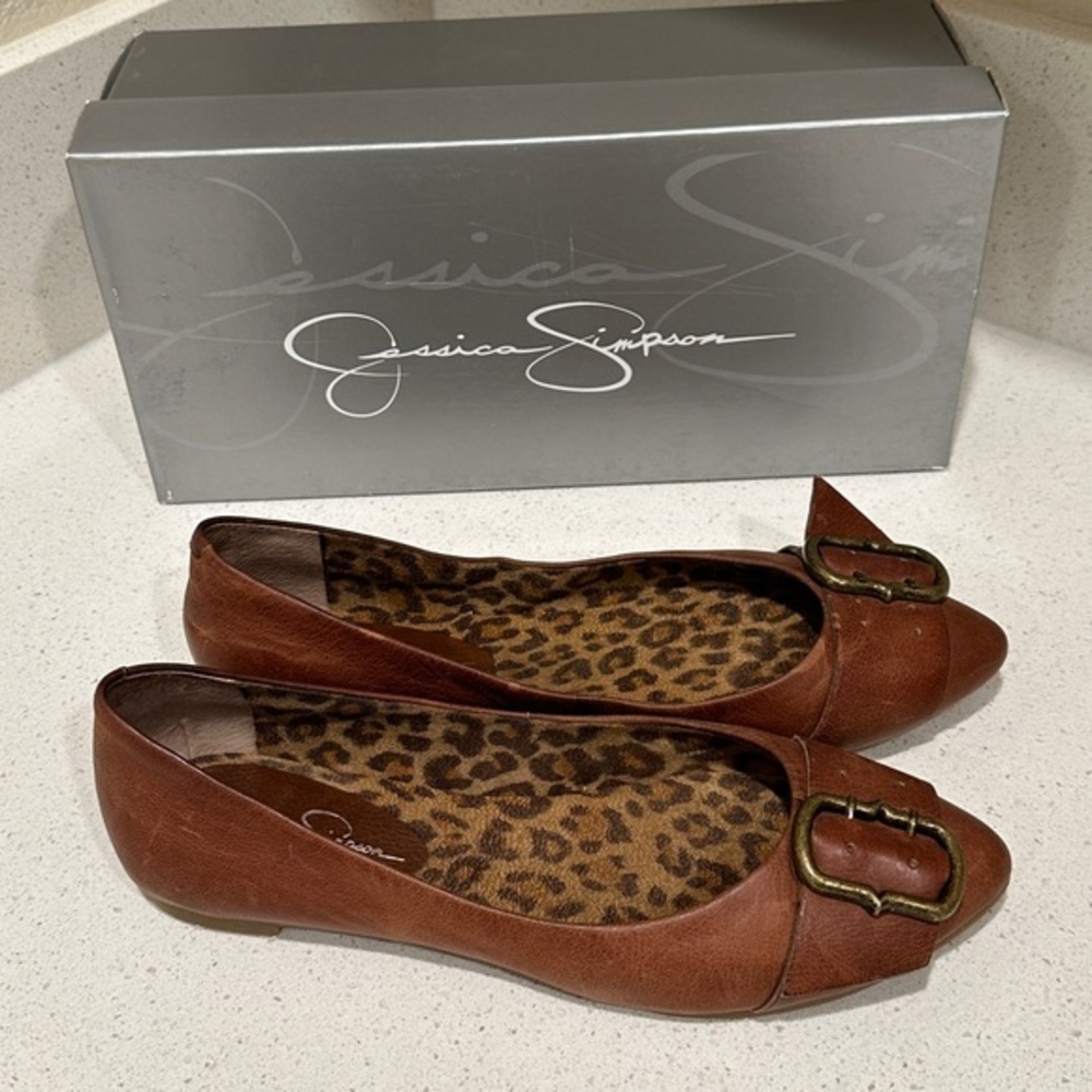 Jessica‎ Simpson  saddle western leather - Picture 2 of 5